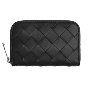 Bottega Veneta Zipped Card Case Black