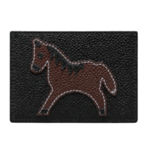 Lunar New Year Pebble Grain Horse Single Card Holder