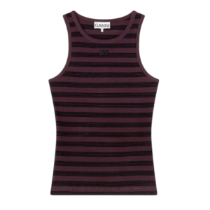 STRIPE RIB TANK TOP 