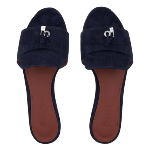 Summer Charms Sandal Suede Goatskin Blue Navy