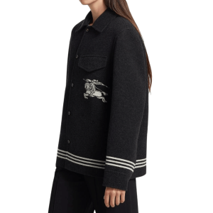  Burberry Gray EKD Wool Jacket 