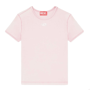 (W) Diesel T-Uncutieslong-Od Slim-Fit T-Shirt Pink