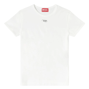 (W) Diesel T-Uncutieslong-Od Slim-Fit T-Shirt White