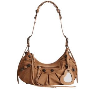 Balenciaga Le Cagole Shoulder Bag Small In Camel