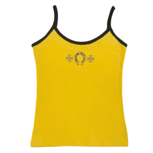 (W) Chrome Hearts Horseshoe Logo Tank Yellow Black