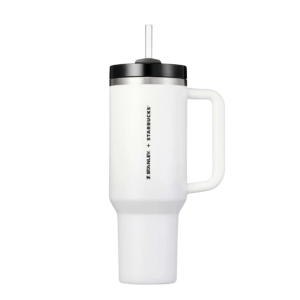 Starbucks 24 SS Stanley White Quencher Tumbler 1183ml