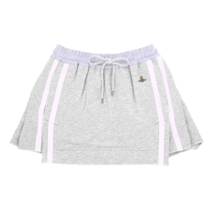 Vivienne Westwood Grey Mini Skirt With Orb Logo 