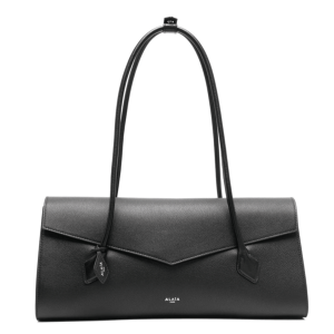 Le Teckel leather shoulder bag in black