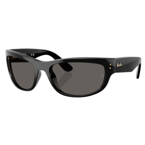 Ray-Ban Mega Balorama Blacked Out Collection Polished Black Frame Dark Grey Lenses High Bridge FitRay-Ban Mega Balorama Blacked Out Collection Polished Black Frame Dark Grey Lenses High Bridge Fit
