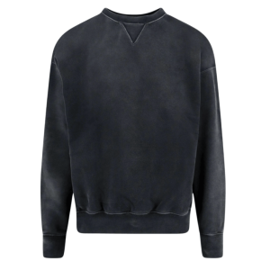 Cotton sweatshirt with front embroidered logo MAISON MARGIELA 