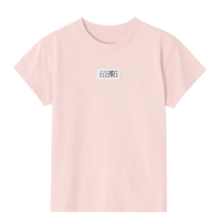 (W) MM6 Maison Margiela Numbers Logo Patch T-Shirt Pink