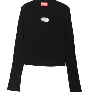DIESEL M-VALARY L/S KNIT TOP BLACK