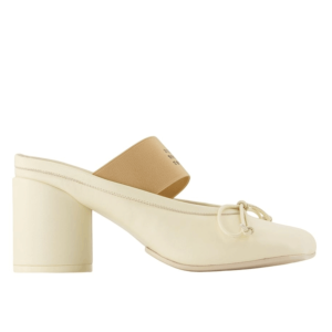 MM6 Maison Margiela Black Sandals Heel White