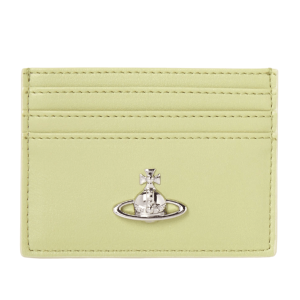 Vivienne Westwood Orb Logo Flat Card Holder Sage Green