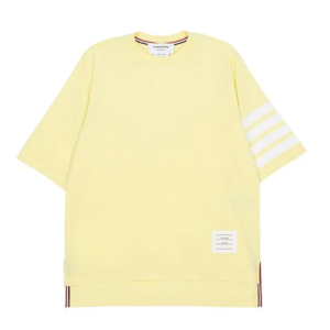 Thom Browne Jersey 4-Bar Short Sleeve T-Shirt Yellow