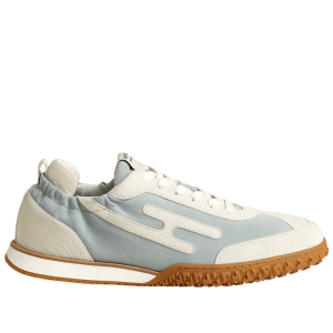 Hermes Jet Sneakers Suede Goatskin & Gris Nuage Blanc