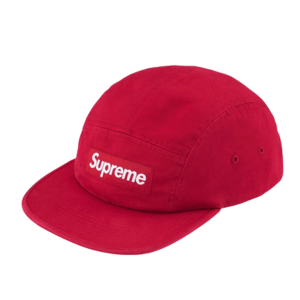Supreme Washed Chino Twill Camp Cap Red - 26SS