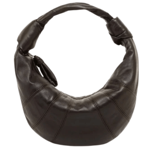 Lemaire Mini Fortune Croissant Bag Soft Nappa Leather Dark Chocolate