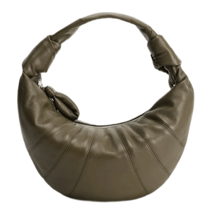 Lemaire Mini Fortune Croissant Bag Soft Nappa Leather Dark Khaki