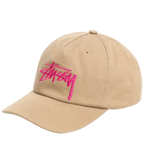 Stussy Mid-Depth Big Stock Snapback Khaki