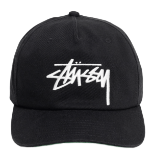 Stussy Mid-Depth Big Stock Snapback Shadow Black