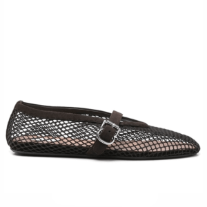 Alaïa BALLET FLATS IN FISHNET - AA3A029TK061-733 