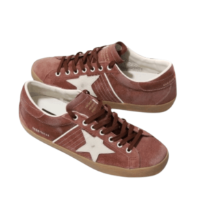 Golden Goose Damen Sneaker Super Star Red Rust/White