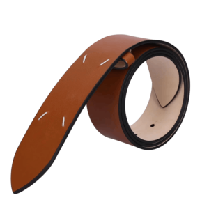 Maison Margiela Four Stitches Leather Belt Tan