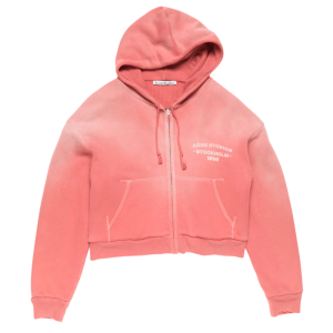 Acne Sprayed Zip Hoodie 'Red' 