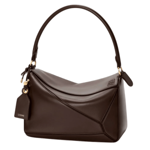 Puzzle Medium Nappa Lambskin Shoulder Bag - Brown