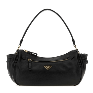 Prada Small logo-plaque Leather Tote Bag