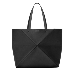 Loewe Puzzle Fold Tote Horizontal 'Black'