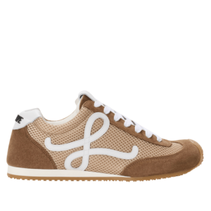 Ballet Runner 2.0 in suede and mesh Beige/White/Brown
