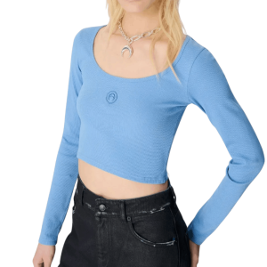 Marine Serre Blue Long Sleeve