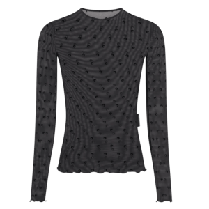 PLUMETIS MOON CREWNECK LS TOP BK99 BLACK