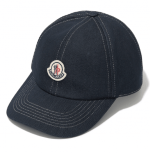 MONCLER Archive Logo Cap Navy