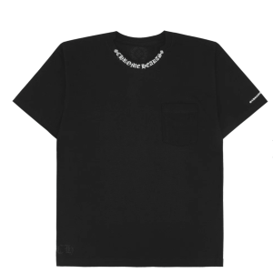 Chrome Hearts Neck Script Logo Short Sleeve T-Shirt Black White