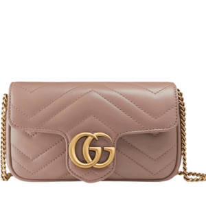 Gucci GG Marmont Matelasse Super Mini Bag Dusty Pink