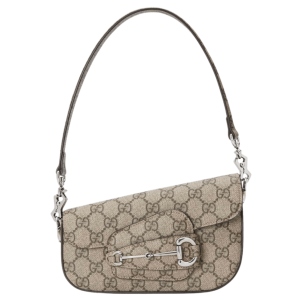Gucci Horsebit 1955 Mini Shoulder Bag Beige Ebony GG Supreme