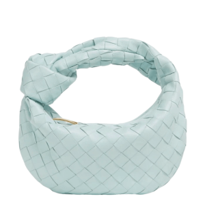 Bottega Veneta Mini Leather Jodie Teal Washed