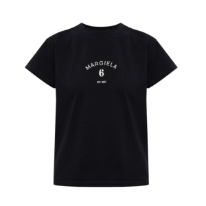 Black T-shirt with printed logo - black 