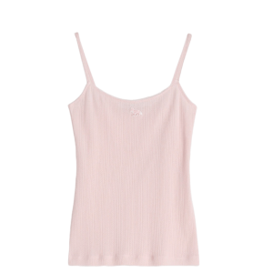 (W) Maison Kitsune Baby Fox Patch Caraco Rosewater