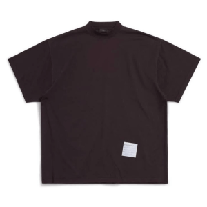 Balenciaga Sample Sticker T-Shirt Oversized in Black