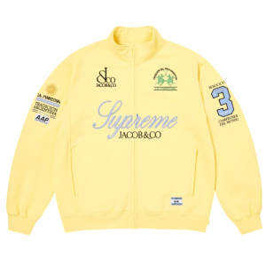 Supreme x La Martina x Jacob & Co Zip Up Sweatshirt Light Yellow - 26SS