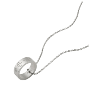Maison Margiela Numeric Engraved ring-pendant Necklace