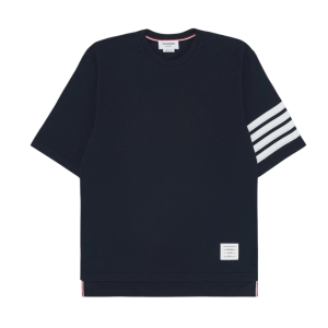 Thom Browne Short Sleeve T-Shirt Navy MJS168G-07862-415