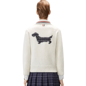 Donegal Rwb Stripe Hector Pointelle Cardigan