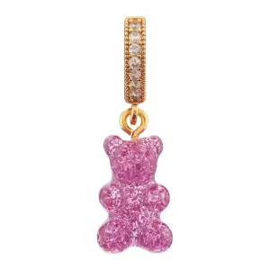 Nostalgia bear - Magenta - Pave connector