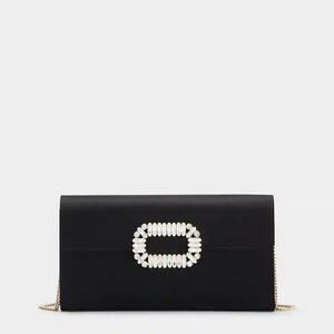 Sexy Shock Buckle Satin Clutch Bag 