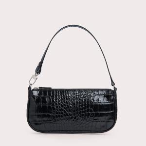 Rachel Dark Green Croco Leather 